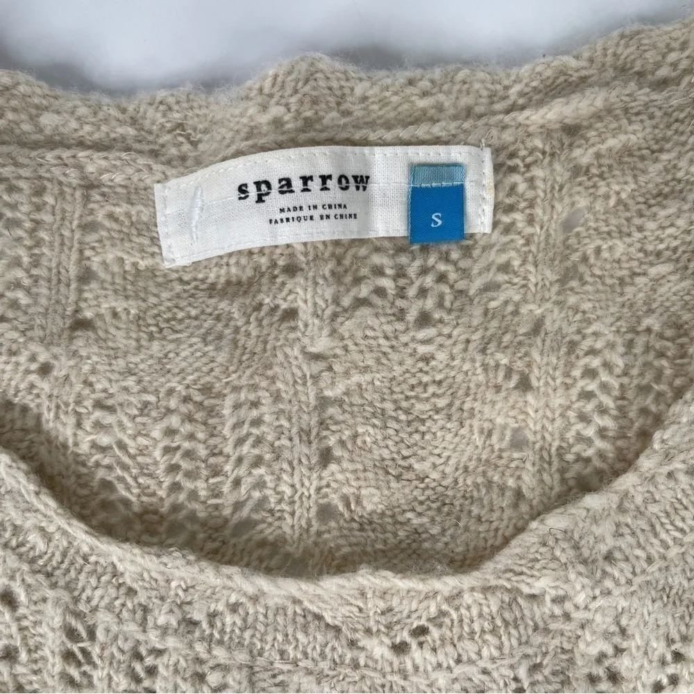 Anthropologie Sparrow Wool Linen Tunic Sweater Small